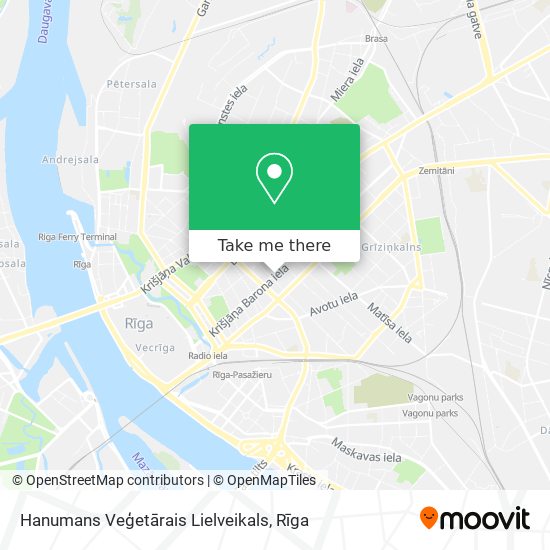 Карта Hanumans Veģetārais Lielveikals