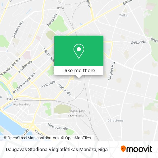 Daugavas Stadiona Vieglatlētikas Manēža map