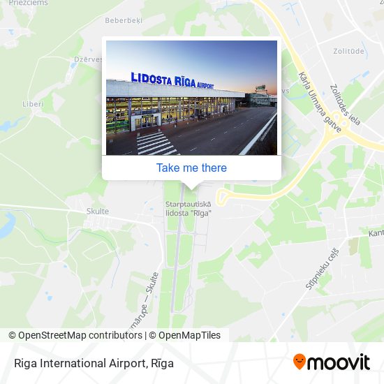Riga International Airport map