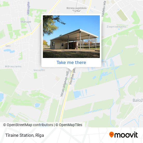 Tīraine Station map