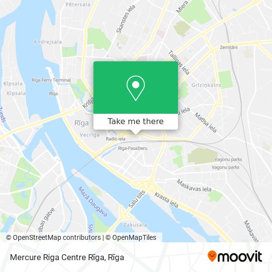 Карта Mercure Riga Centre Rīga
