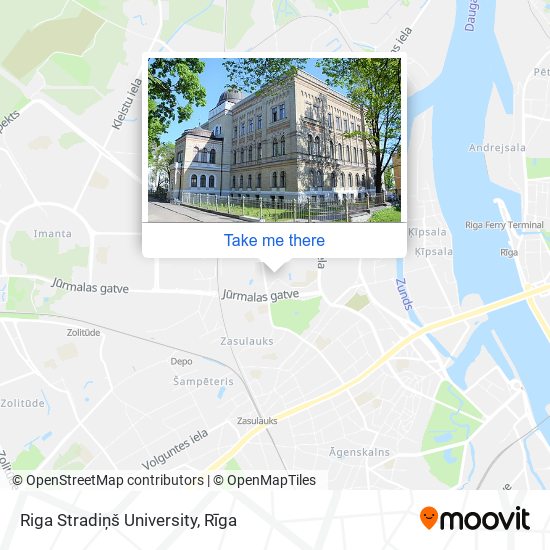 Riga Stradiņš University map