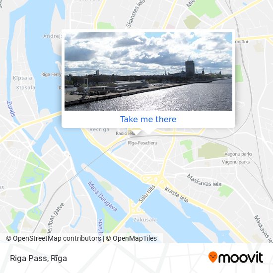 Riga Pass map