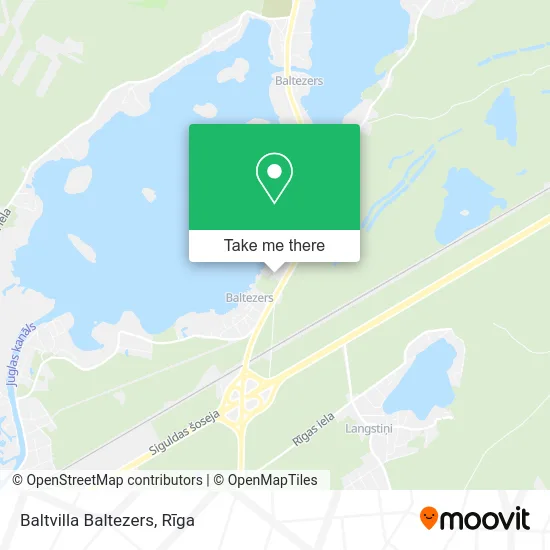 Baltvilla Baltezers map