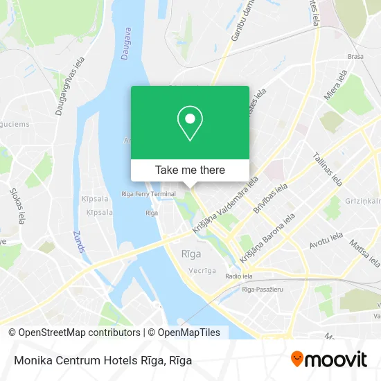 Карта Monika Centrum Hotels Rīga