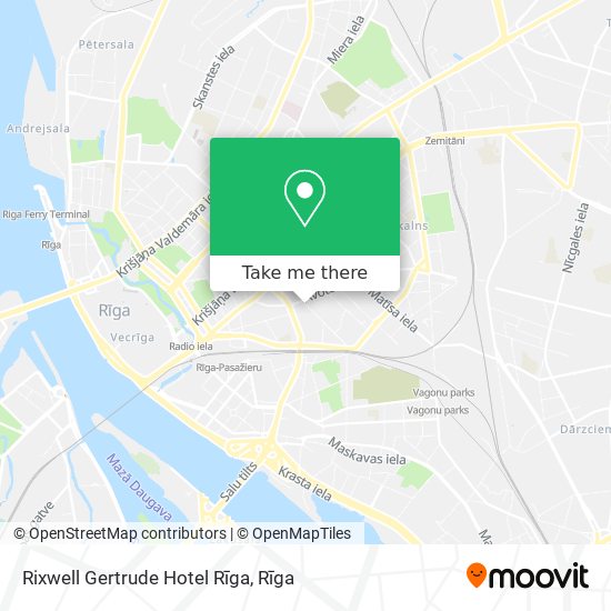 Карта Rixwell Gertrude Hotel Rīga