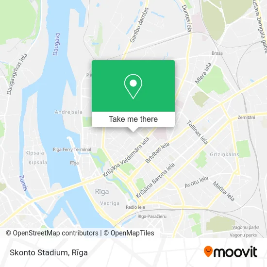 Skonto Stadium map
