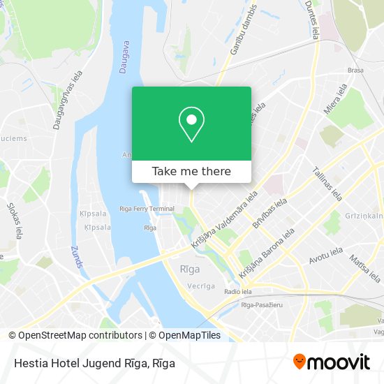 Hestia Hotel Jugend Rīga map