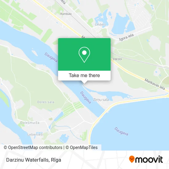 Карта Darzinu Waterfalls