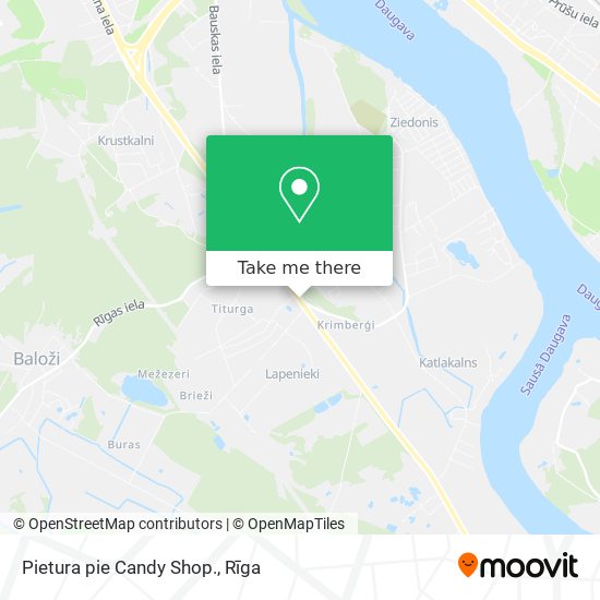 Pietura pie Candy Shop. map
