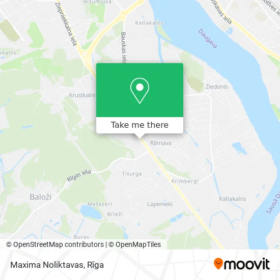 Карта Maxima Noliktavas