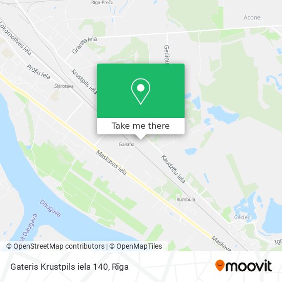 Карта Gateris Krustpils iela 140