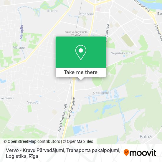 Vervo - Kravu Pārvadājumi, Transporta pakalpojumi, Loģistika map