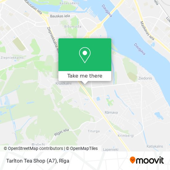 Tarlton Tea Shop (A7) map