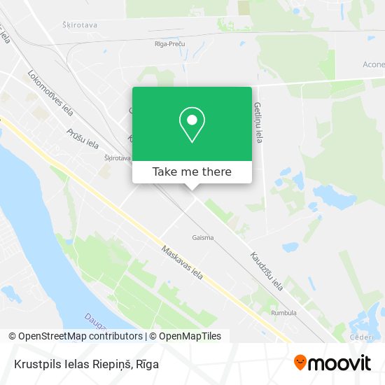 Krustpils Ielas Riepiņš map