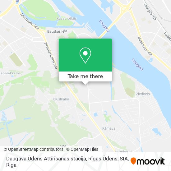 Daugava Ūdens Attīrīšanas stacija, Rīgas Ūdens, SIA map