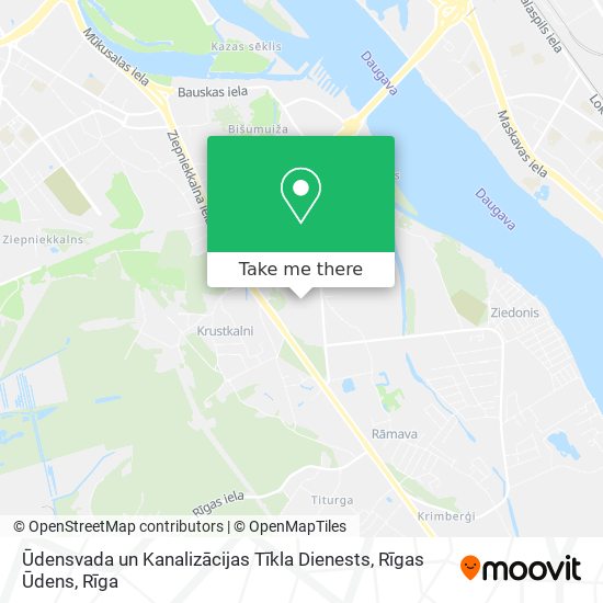 Ūdensvada un Kanalizācijas Tīkla Dienests, Rīgas Ūdens map