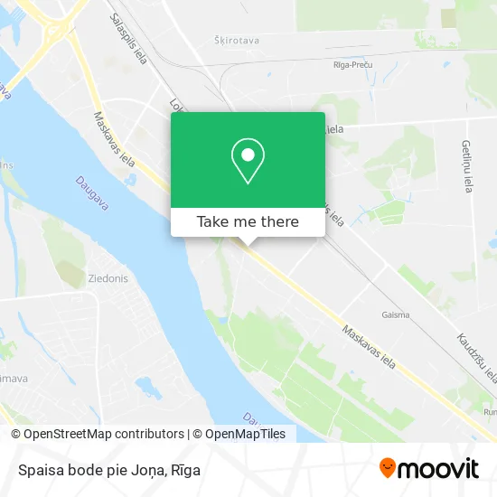 Карта Spaisa bode pie Joņa