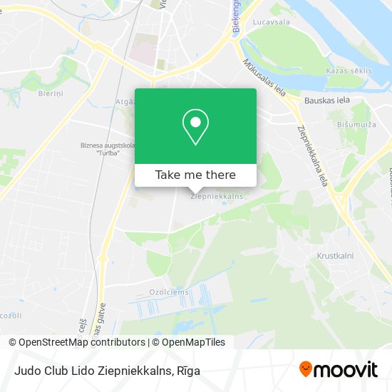 Карта Judo Club Lido Ziepniekkalns