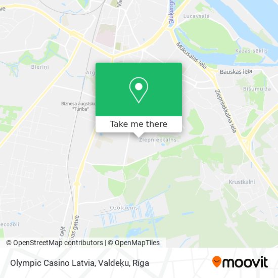 Olympic Casino Latvia, Valdeķu map
