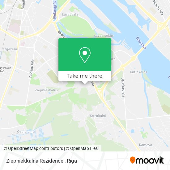 Ziepniekkalna Rezidence. map