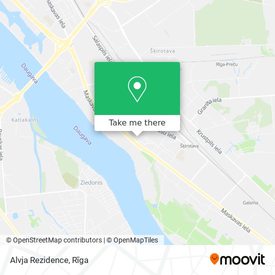 Alvja Rezidence map