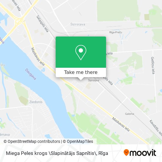 Miega Peles krogs \Slapinātājs Sapnītis\ map