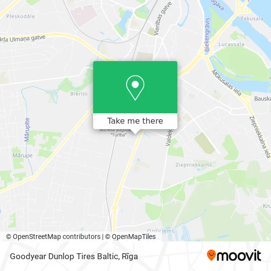 Карта Goodyear Dunlop Tires Baltic