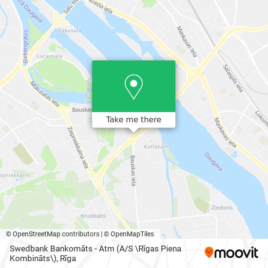 Swedbank Bankomāts - Atm (A / S \Rīgas Piena Kombināts\) map