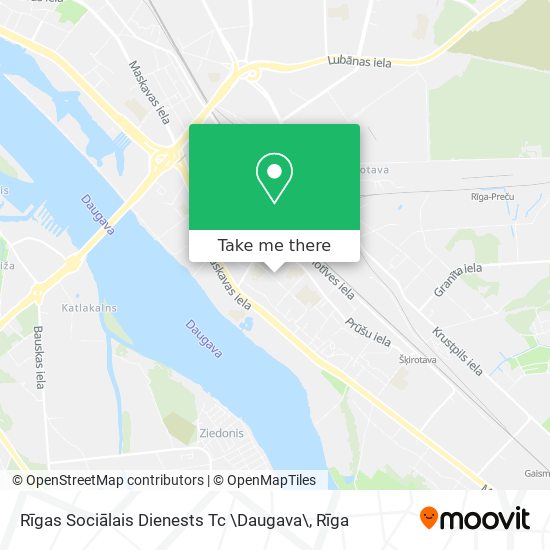 Карта Rīgas Sociālais Dienests Tc \Daugava\