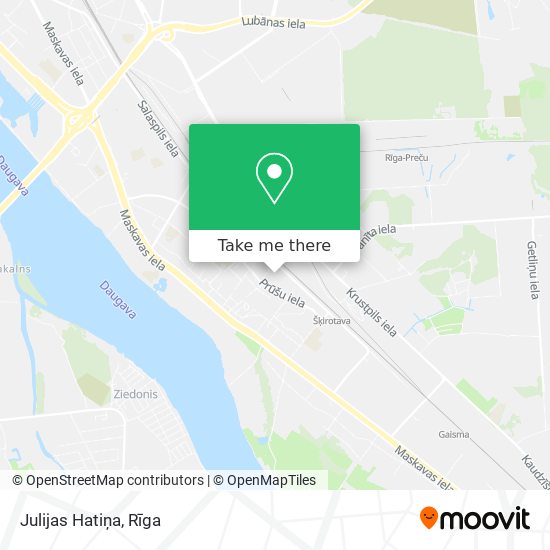 Julijas Hatiņa map