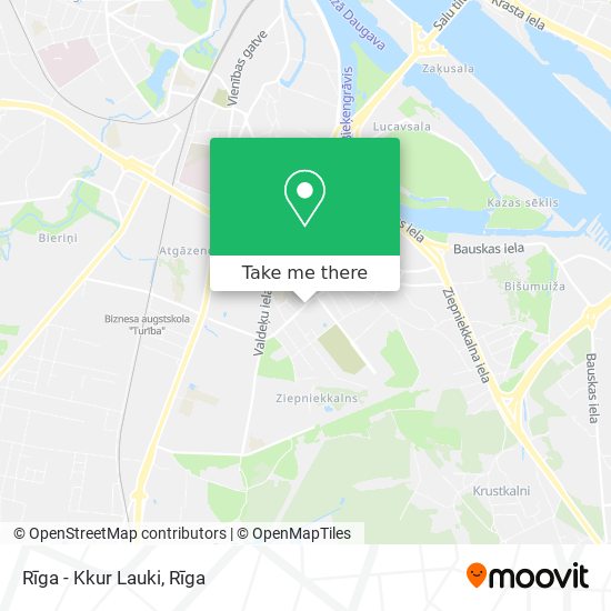 Карта Rīga - Kkur Lauki
