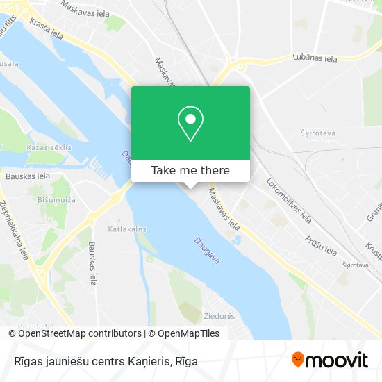 Rīgas jauniešu centrs Kaņieris map