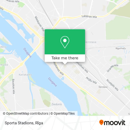 Sporta Stadions map