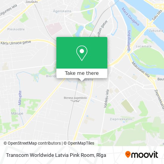 Transcom Worldwide Latvia Pink Room map