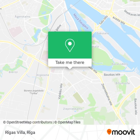Карта Rīgas Villa