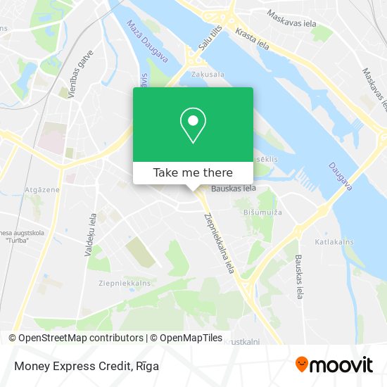 Money Express Credit map