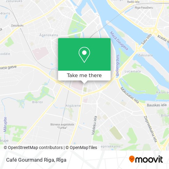 Карта Café Gourmand Riga