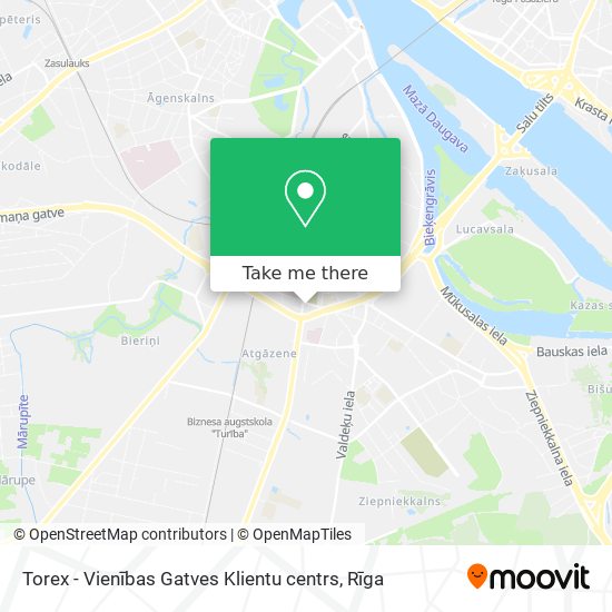 Карта Torex - Vienības Gatves Klientu centrs