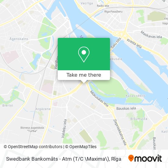 Swedbank Bankomāts - Atm (T / C \Maxima\) map