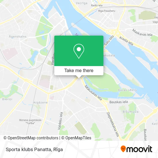 Sporta klubs Panatta map