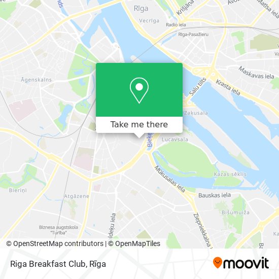 Riga Breakfast Club map