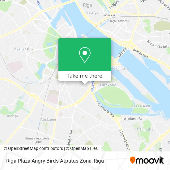 Rīga Plaza Angry Birds Atpūtas Zona map