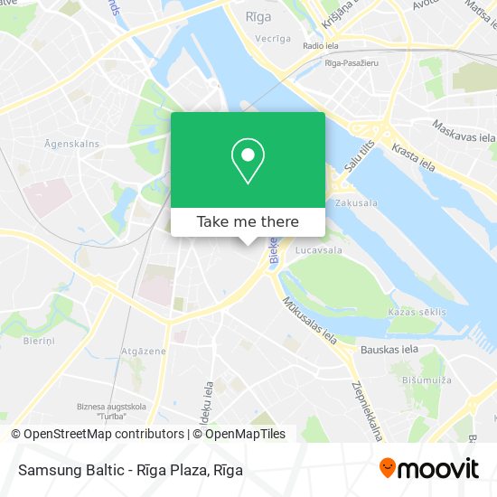 Samsung Baltic - Rīga Plaza map