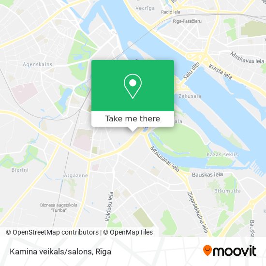 Kamina veikals/salons map