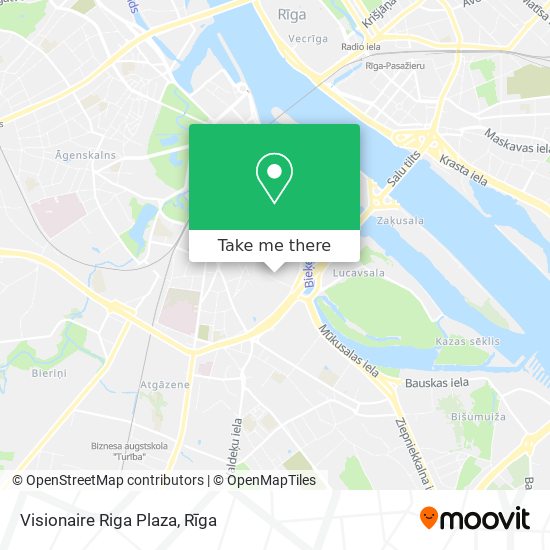 Visionaire Riga Plaza map