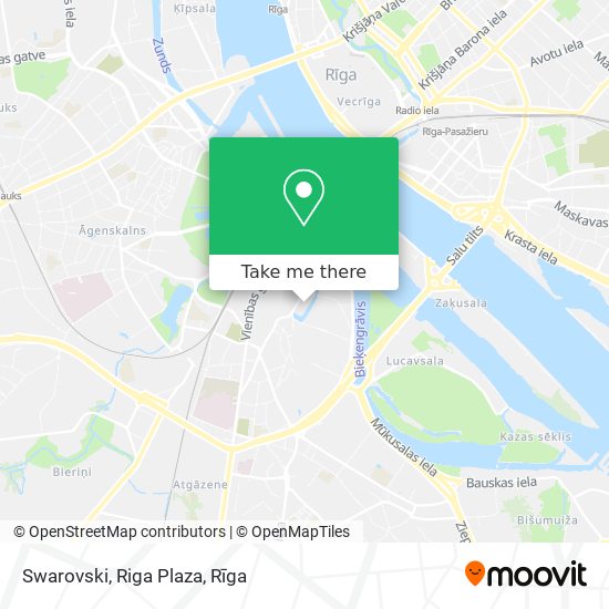 Swarovski, Riga Plaza map