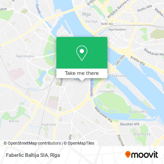 Faberlic Baltija SIA map