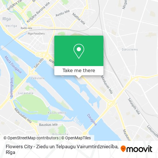 Flowers City - Ziedu un Telpaugu Vairumtirdzniecība map