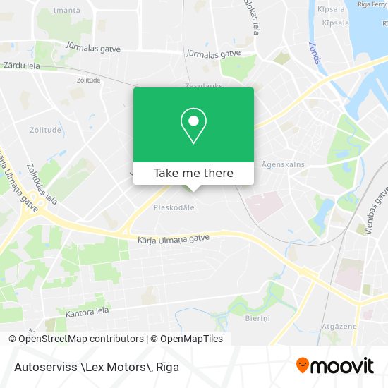 Autoserviss \Lex Motors\ map
